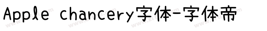 Apple chancery字体字体转换